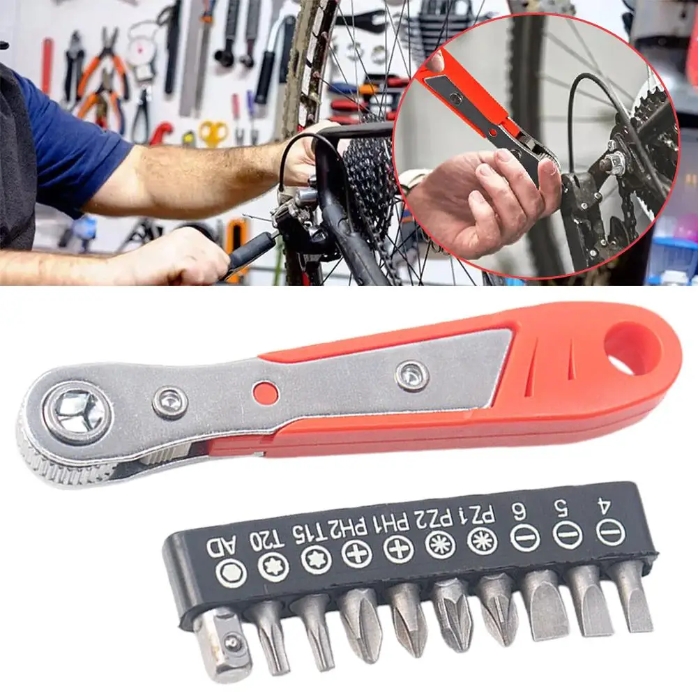 Mini 36 Tooth Ratchet Screwdriver Narrow Small Space Maintenance Operation Batch Head Socket L-shaped Turning Wrench