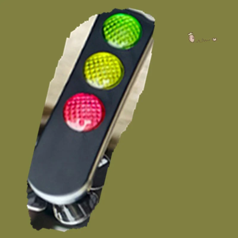الإبداعية LED إضاءة دراجة هوائية تعمل بالرياح تحذير ضوء إشارة المرور شكل الديكور لطيف دراجة نارية الملحقات هدية ل Cy