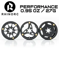 RhinoRC 2.2 inch Narrow Carbon Fiber Aluminum Pro LightWeight RC Car Crawler Wheel Pro Shafty MOA