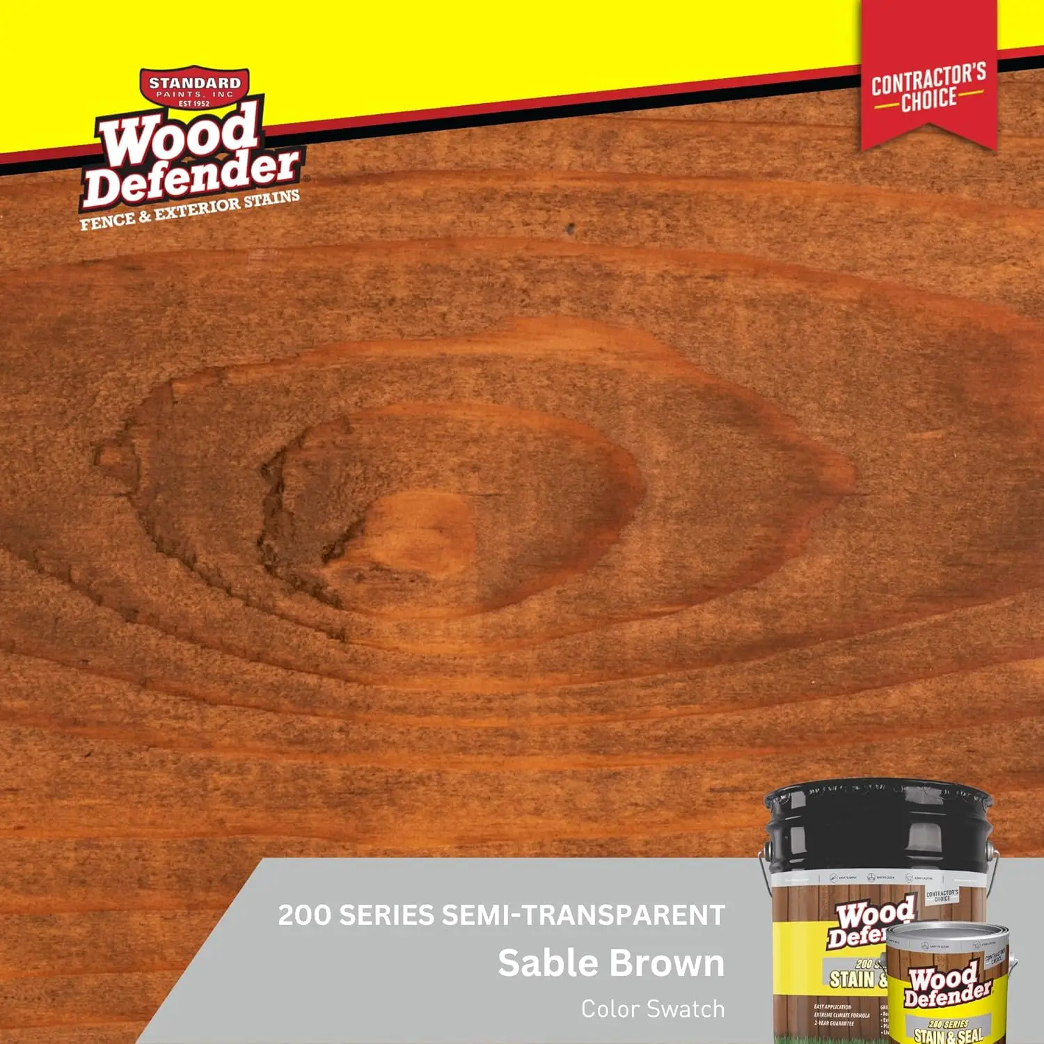 Series Sable Brown Semi-Transparent Stain & Sealer Gallon