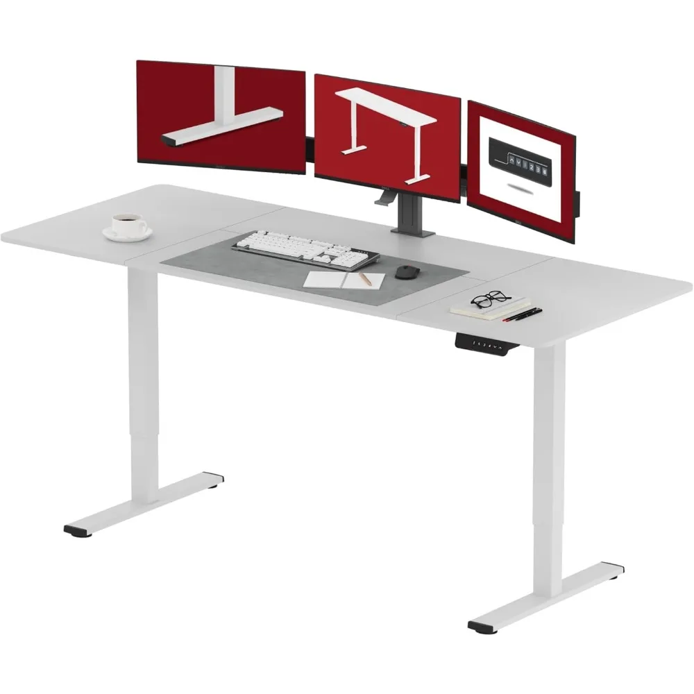 

Electric Standing Desk 79x32 Inch Height Adjustable Stand Up Desk Home Office Computer Workstation Sit Stand Home Offic