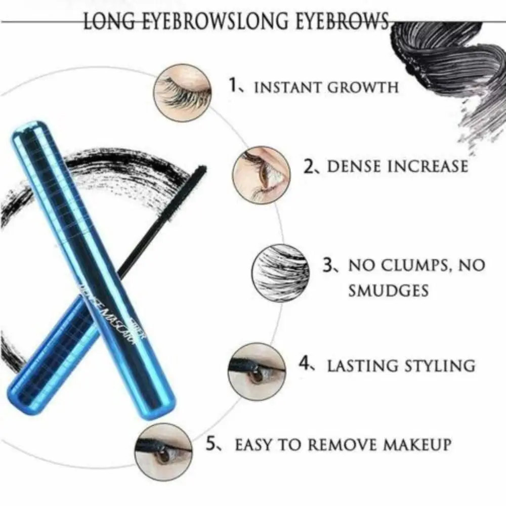 Outil de beauté pour les yeux longue durée, tête de brosse mince, mascara Prime Lash, mascara pour cils, maquillage pour les yeux, mascara allongeant et volumisant