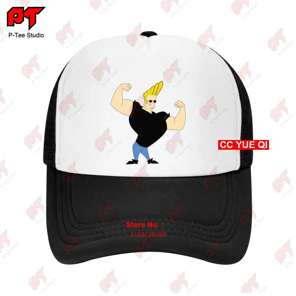 Gorra de béisbol de dibujos animados de Johnny Bravo, gorra de camión, músculos flexibles, 90S, RLFV