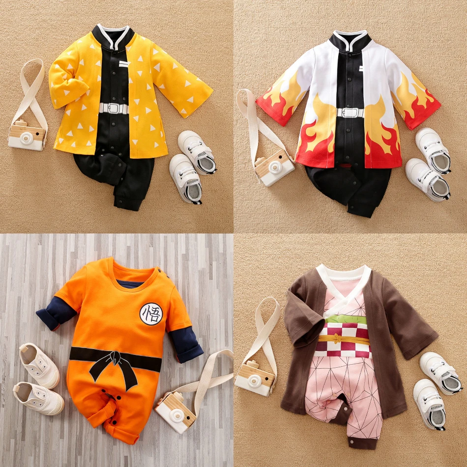 

Baby Animation Role Rompers Newborn Training Outfit 2026 Kids Anime Clothes Infant Halloween Cartoon Cosplay Costume Jumpsuit