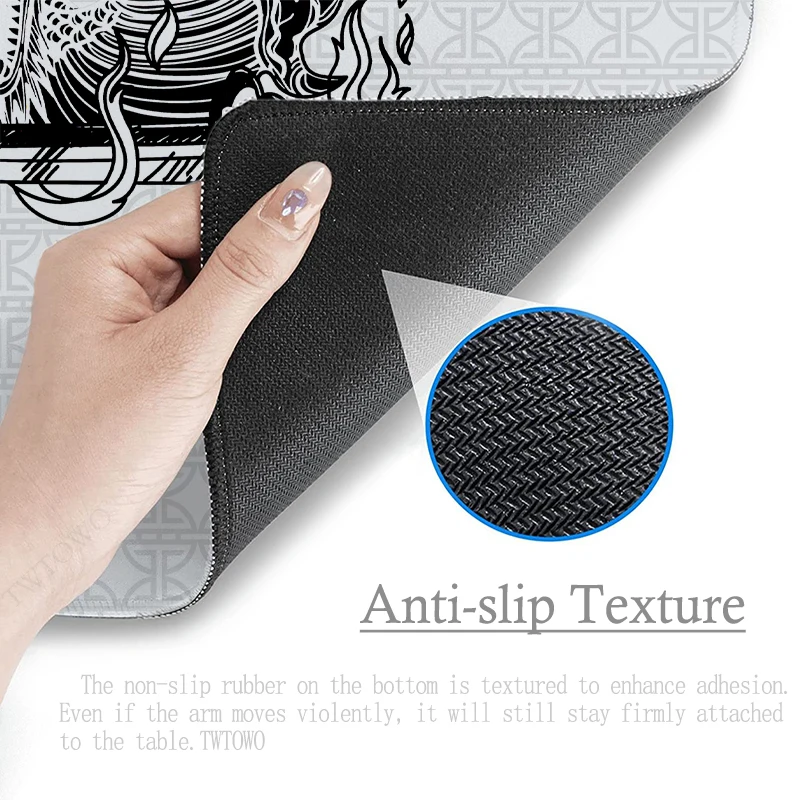 Mouse Pad Gamer Black And White Dragon XL New Computer Home Large Mousepad XXL Desk Mats Office Carpet PC Table Mat Mice Pad