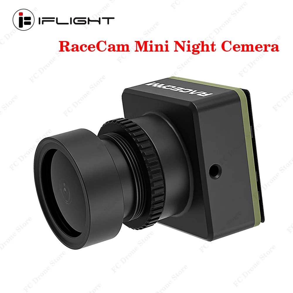 IFlight RaceCam Mini Night Cemera CVBS 1500TVL PAL/NTSC FOV D:125° H:105° V: 55° Built-in OSD DC5V-30V 19x19mm for RC FPV Drone