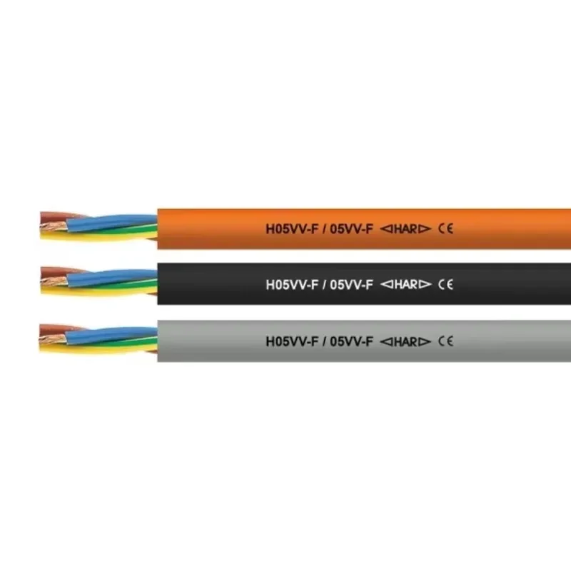 【From China】H05VV-F H05VV5-F H05VV-K PVC Sheathed Flexible Cables 300/500V European Cord HAP CE VDE Copper Electrical Power Cabl