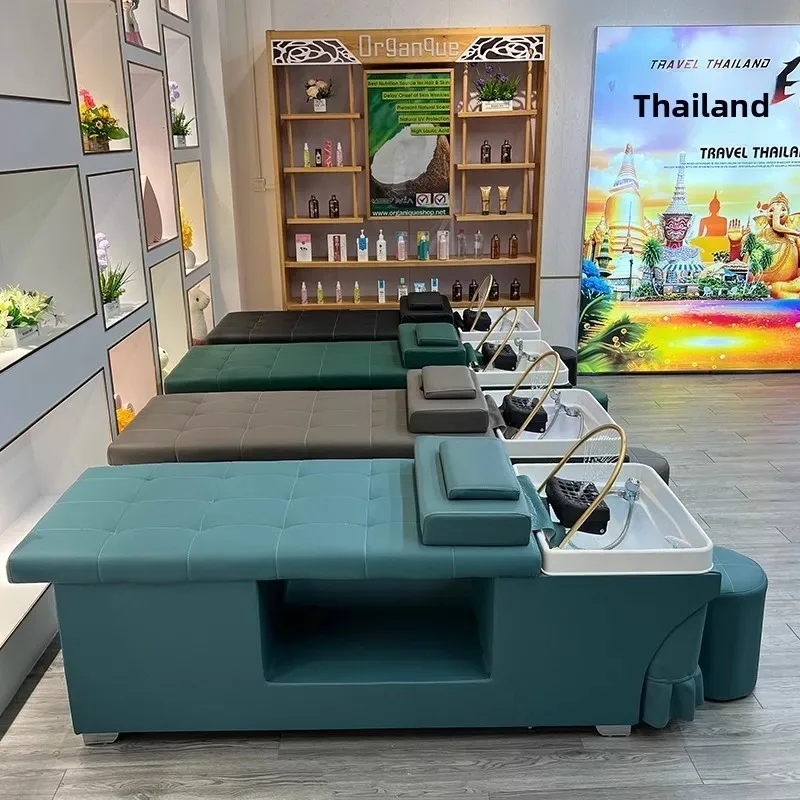 Hair Treatment Shampoo Bed, Special Beauty Salon For Health Center, Constant Temperature Water Circulation Fumigation, Hot Water