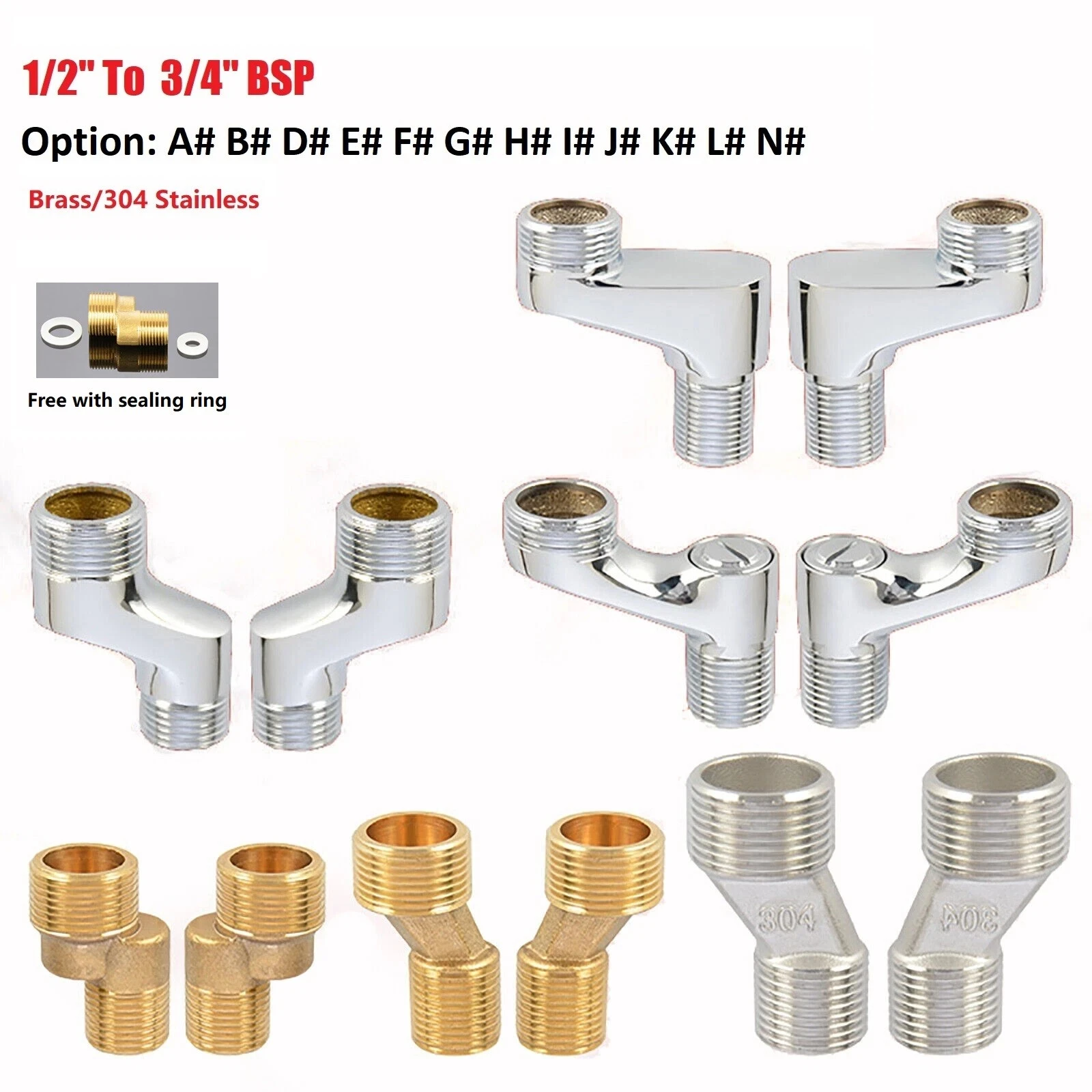 1/2" X 3/4" Bsp Mal…