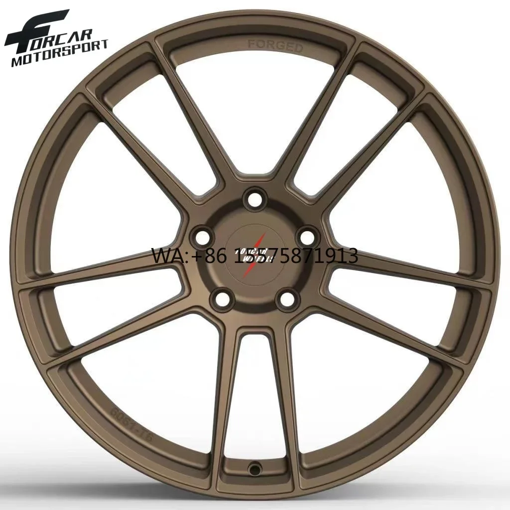 

New Salable 17 18 19 20 21 22 23 Inch Bronze Color Forged Custom Forcar Factory Motorsport Aluminum T6061 Wheels Rims