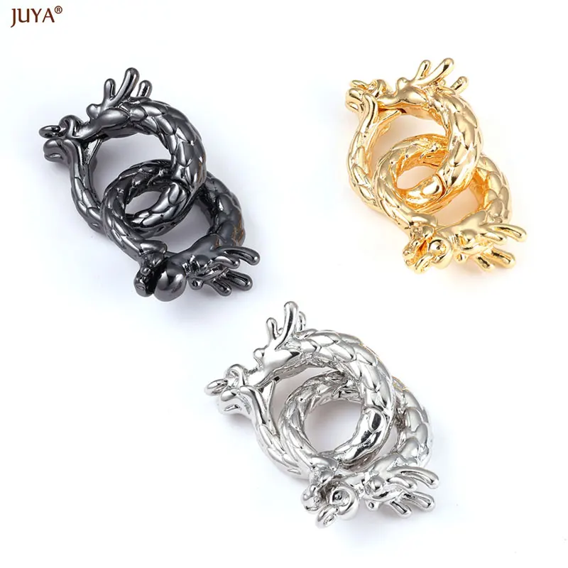 JUYA-Connecteurs de crochets en cuivre plaqué or 18 carats, fermoirs de fixation pour bricolage, perles de lework grossières, accessoires exécutifs de bijoux