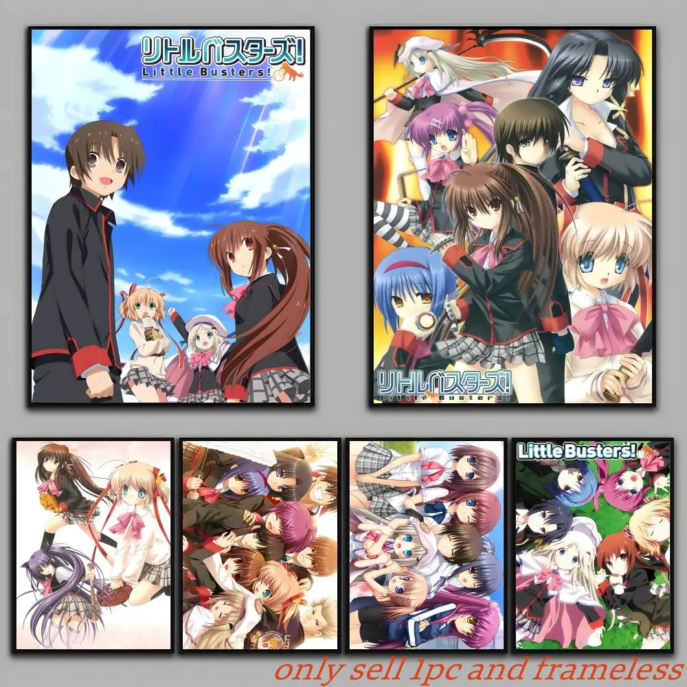 Anime Galgame Game L-Little Busters! Poster Painting Prints Wall Art Picture Film Room Home Bar Cafe Decor Home  Mural
