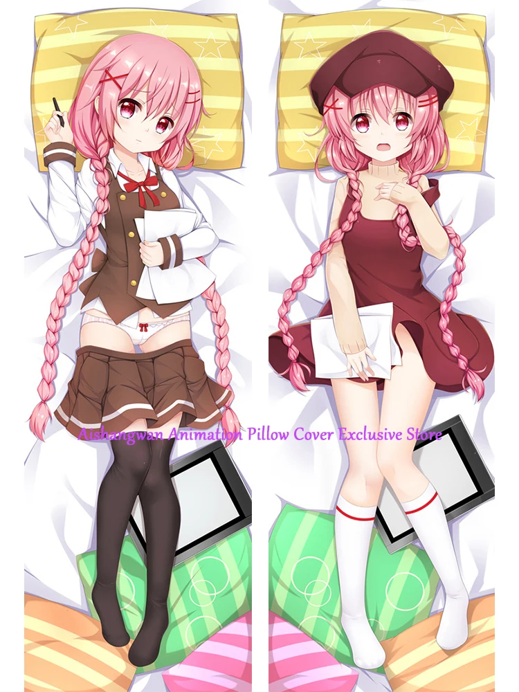 

Dakimakura Anime Pillow Cover Kaoruko Moeta Double Sided Print 2Way Cushion Bedding Festival Gifts Gifts