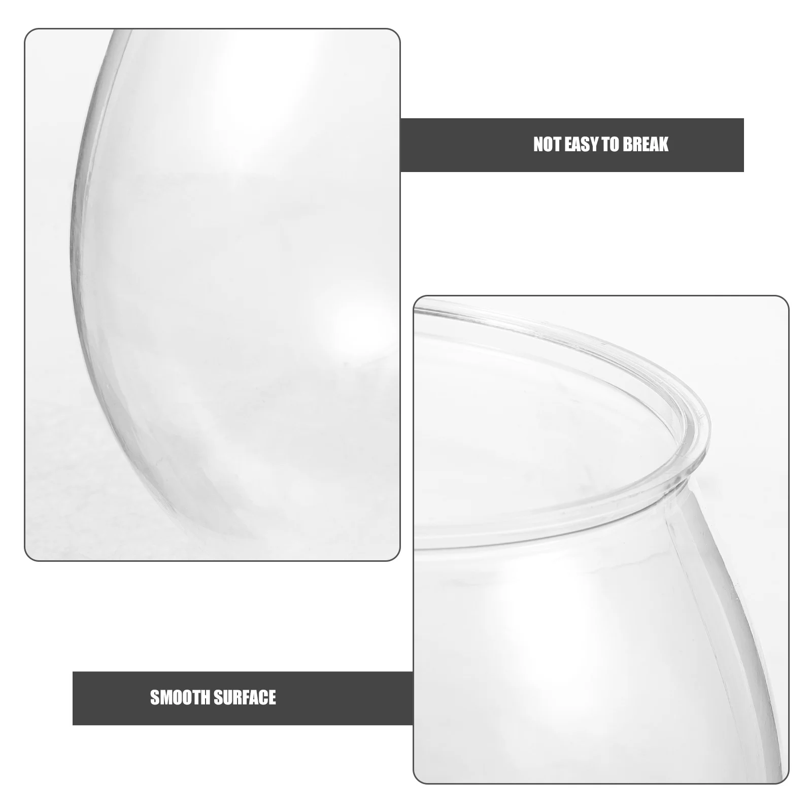 

1pc Plastic Tank Vase Clear Planter Anti Fall Decorative Round Portable Fish Bowl Tank Fish Breeding Box Mini Vase Plastic