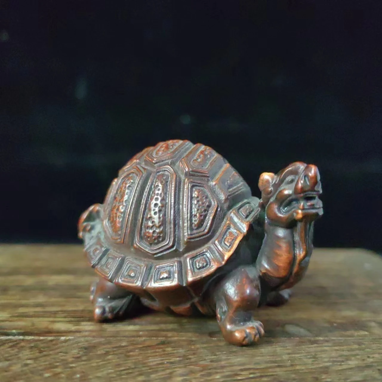 

Fine Natural Boxwood Wood Hand Carved turtle Statue fengs hui,vintage Luxury Natural Boxwood Wood Carving turtle Sculpture decor