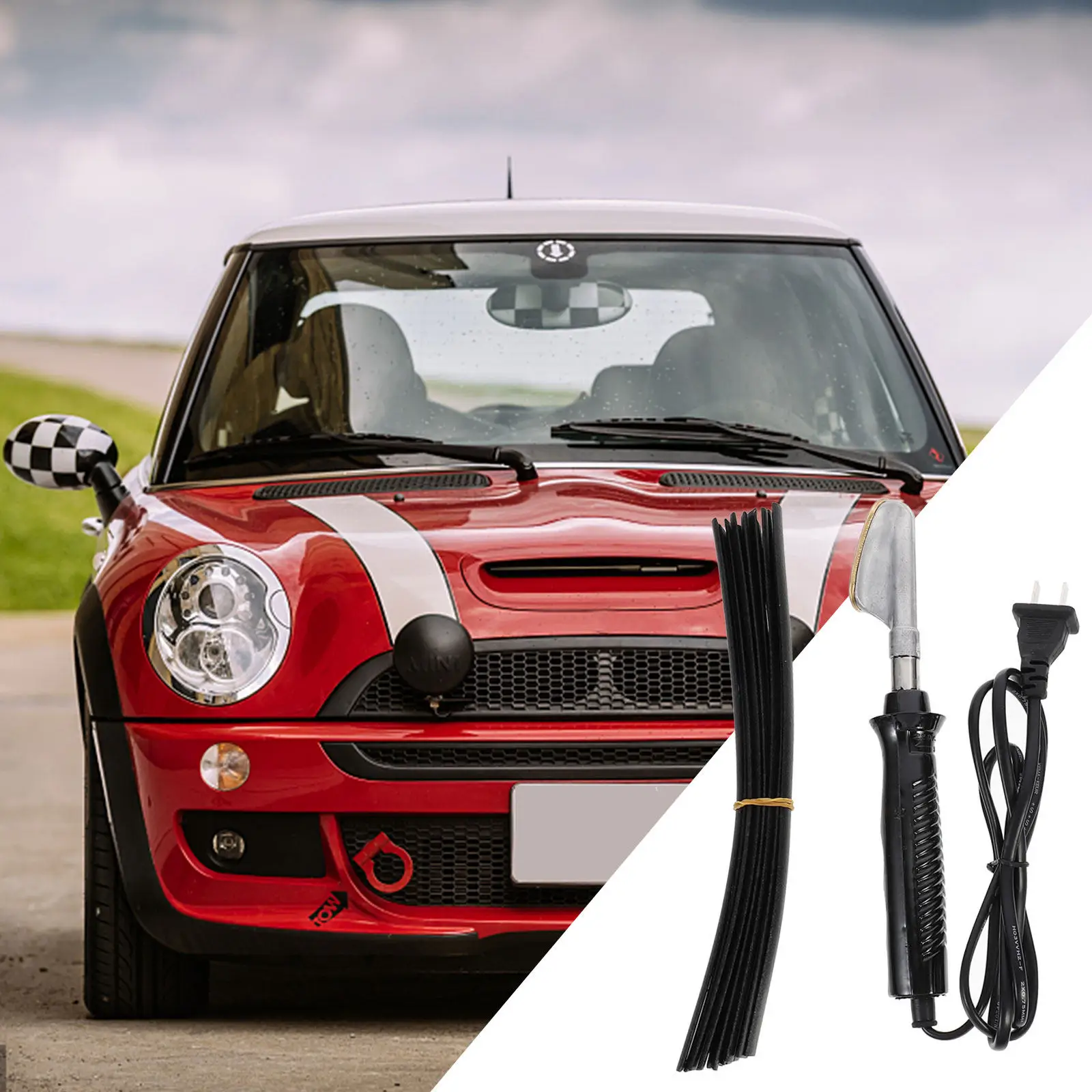 

Car Bumper Repair Kit Premium Welding Tool for Plastic Parts Restoration with Non-Slip Handle Eu Plug Car Repairing Tool Bumper