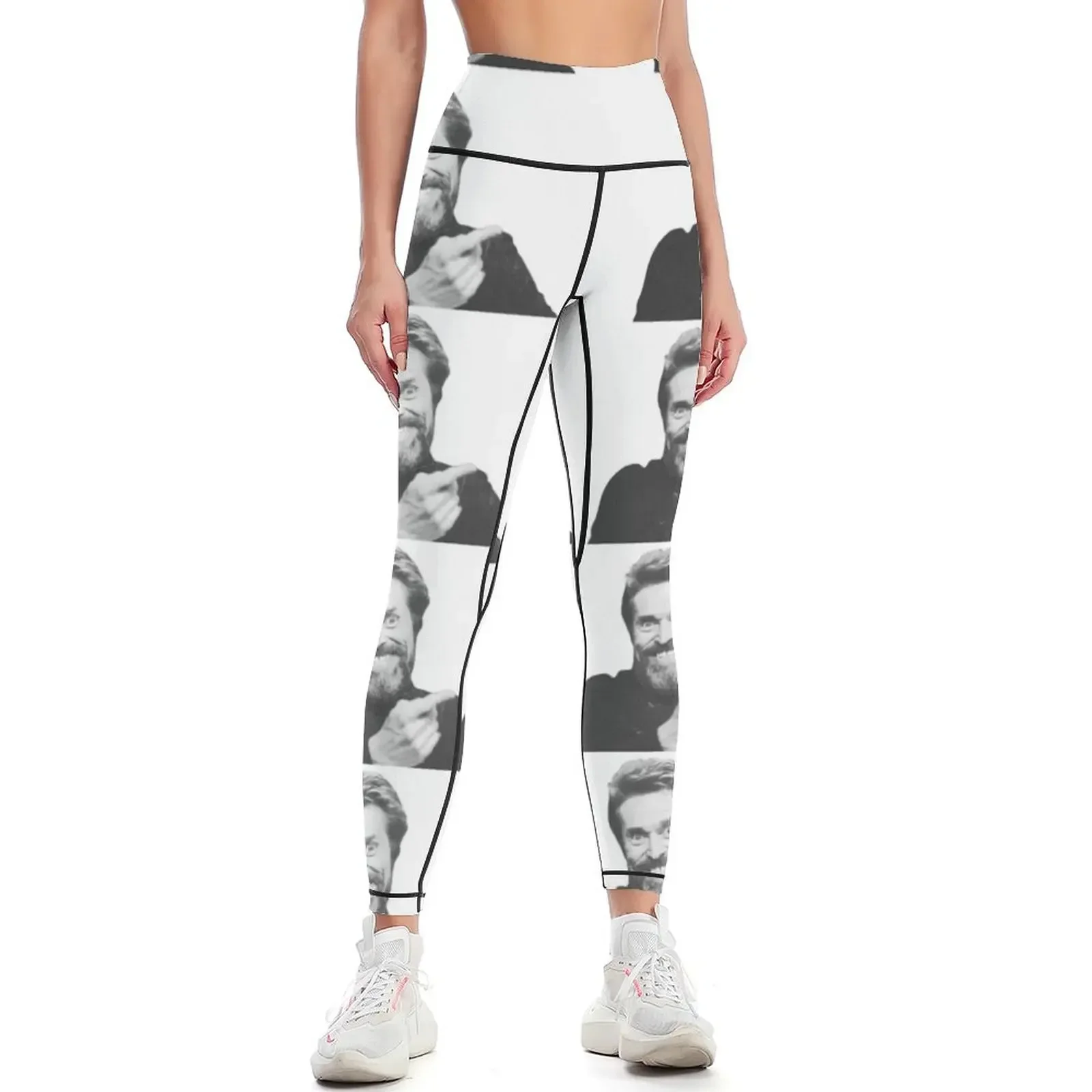 

Willem in black and white Leggings leggins push up woman harem pants joggers for gym pants Womens Leggings