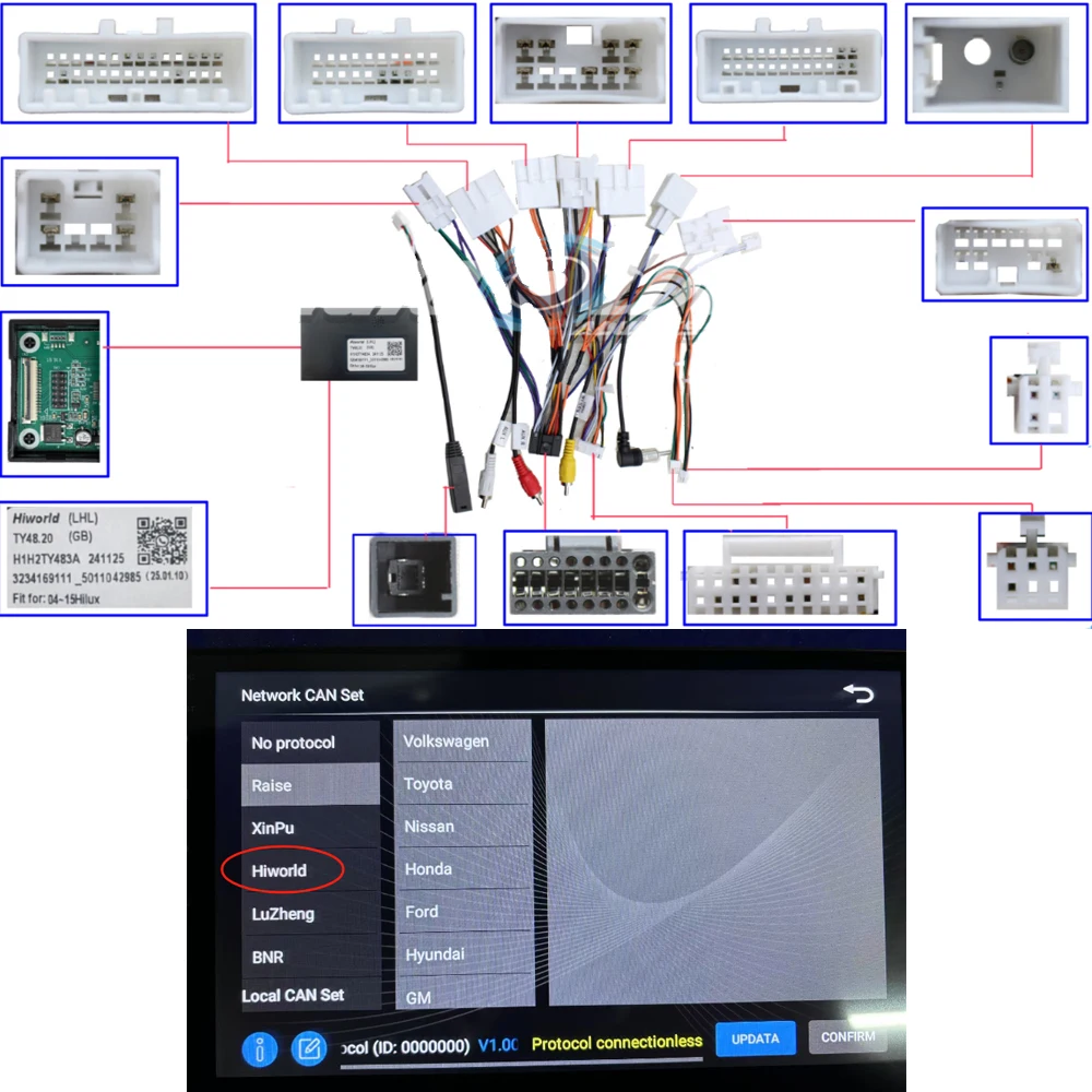 For 2005-2014 TOYOTA FORTUNER/ VIGO/ HILUX (9.7" VERTICAL SCREEN)Car Radio Fascias Tesla Style Panel Android MP5 Stereo Frame ki view 2