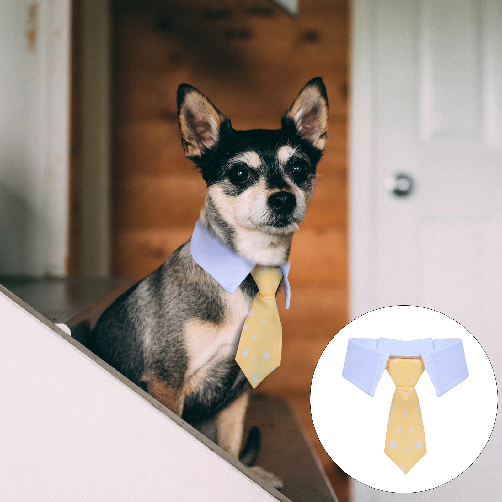 

Pet Pattern Polyester Cotton Neckties Photo Props Accessories Grooming Collars Pet Bow Tie Dog Neck Tie