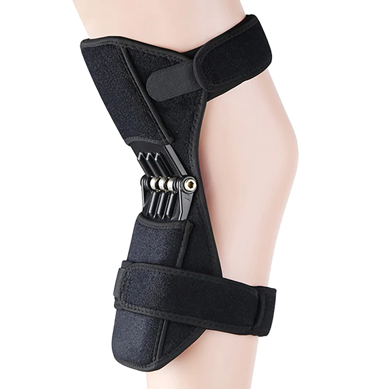 1Pc Breathable Knee Protector Joint Support Knee Pads Non-Slip Power Lift Knee Rebound Spring Force Knee Booster Leg Protector