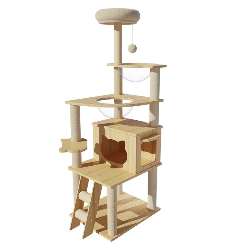 

Pet Supplies Cat Climbing Frame Nest Scratch Board Space Capsule Tree Cat Supplies Pet Cat Toys