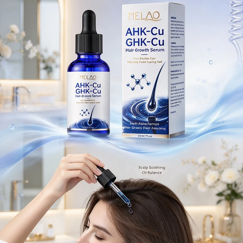 Ghk‑cu Copper Peptide Hair Serum Nourishing Complex Strengthen Thinning Hair Scalp Roots Reduce Hair Fall Hair Care Essence