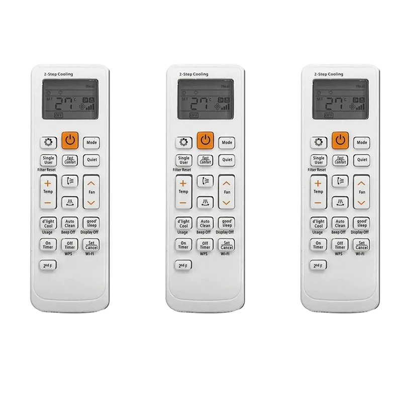 T82C Hot Sale-3X Air Conditioner Remote Control Suitable For Samsung Air Conditioner DB93-11489L DB93-11115K DB93-14195A