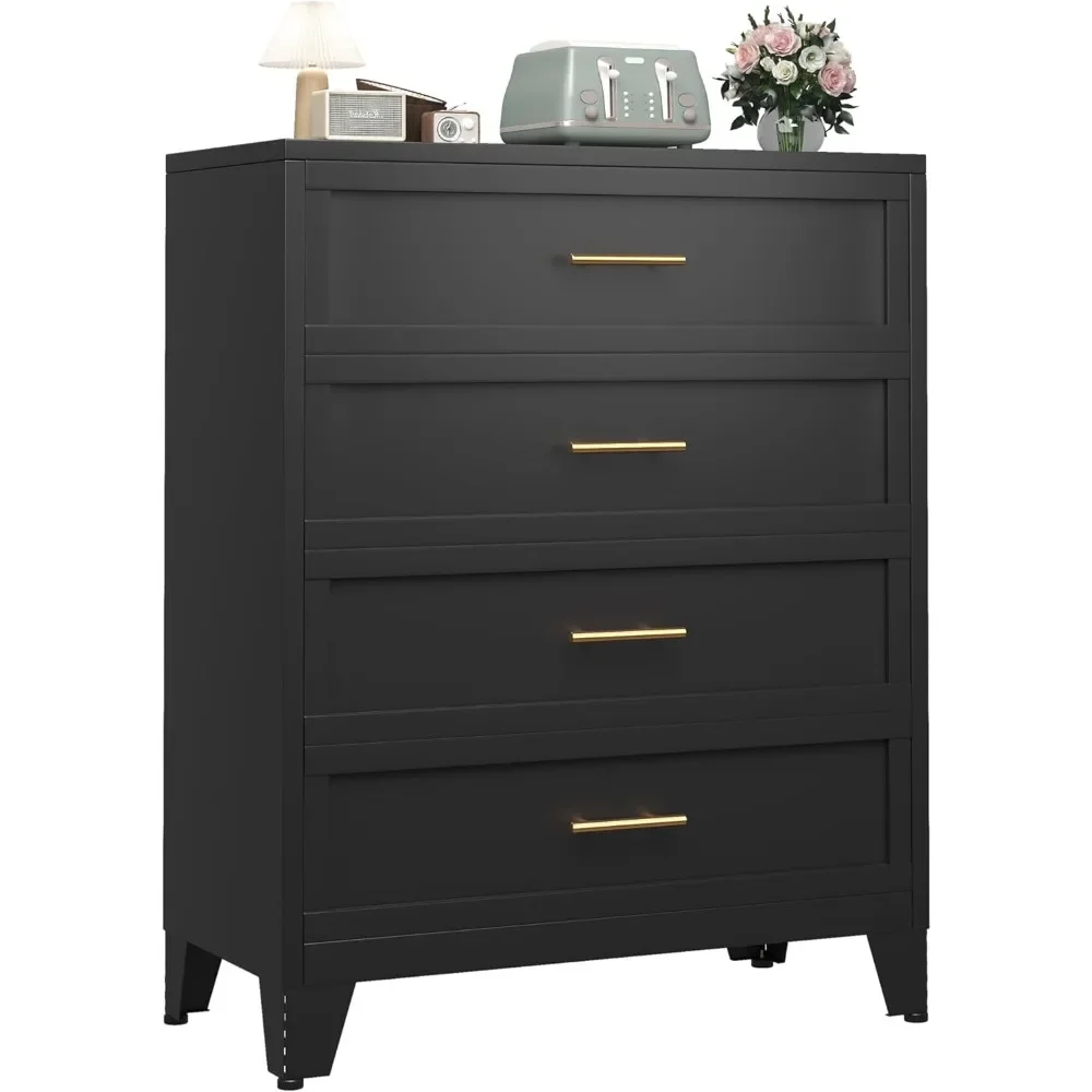 [Free Shipping!Hot Deal!]elegant tall black dresser with drawers for bedroom and living room storage