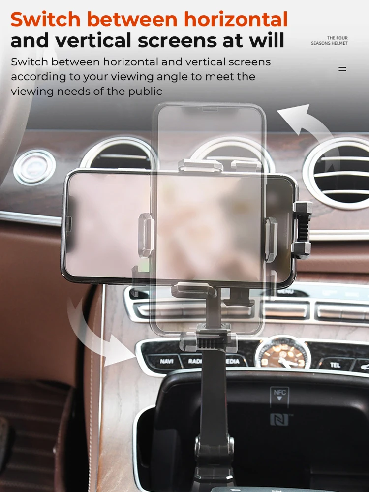 Einstellbare Auto Tasse Halter Handy Halterung Ständer Universal Auto Wasser Tasse Halter Mobile Handy Halterung Unterstützung Für Iphone 13 – Detail 10