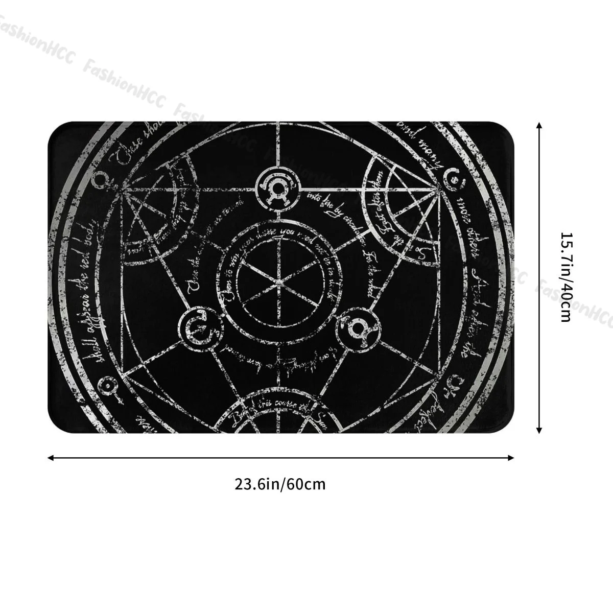 Geek Kitchen Non-Slip Carpet Human Transmutation Circle Bedroom Mat Entrance Door Doormat Home Decoration Rug