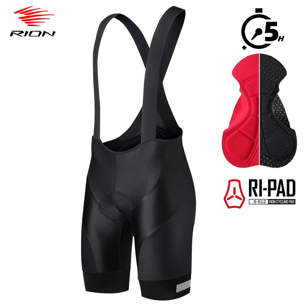

RION Men Cycling Shorts Road Biking MTB Tights High Density Pad 5H Bicycle Clothing Reflective Summer Team Uniform Male Outdoors