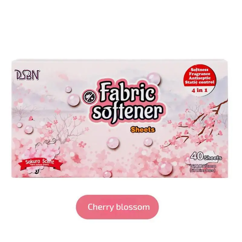 Fragrance Clothes Tumble Dryer Sheet Environmentally Soften Freshen Fight Static Fabric Softener Sheet Flower Aromatherapy Paper