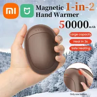 Xiaomi Hand Warmer 50000mAh Large Capacity Portable Hand Warmer USB Charging Two-piece Set Magnetic Hand Warmer Warming Supplies