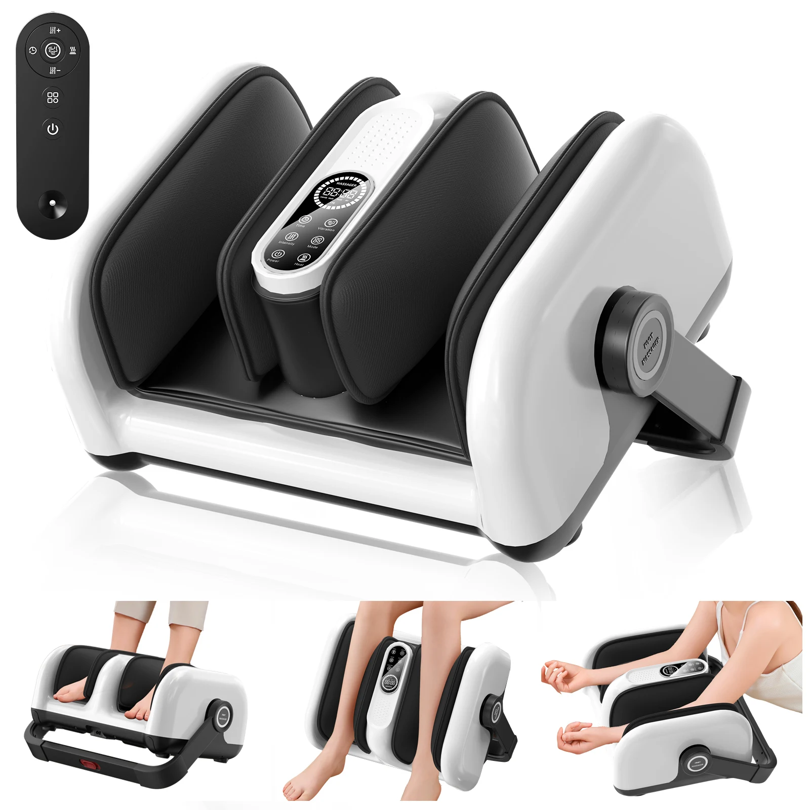 Electric Shiatsu Deep Kneading Roller Compression Portable Foot Calf Massager