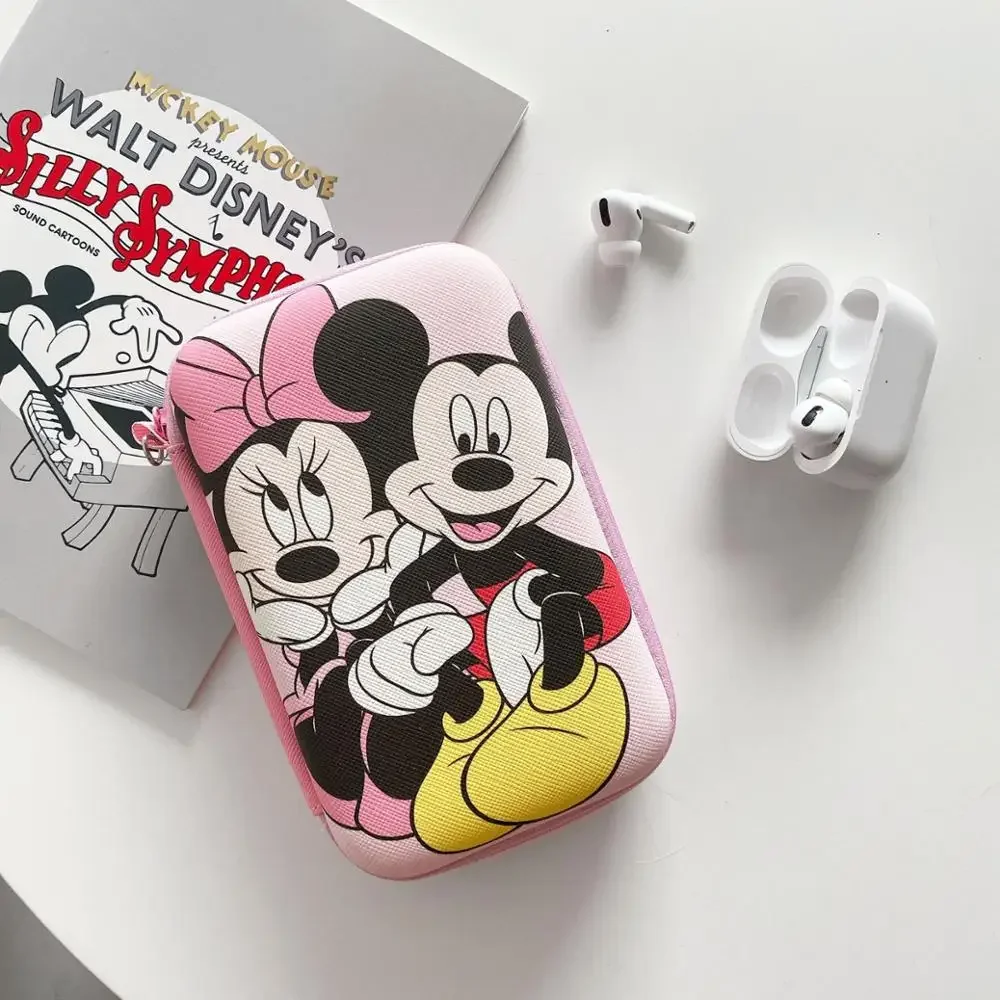 Cute Coin Purse Rectangular Big Bag Fresh Cartoon Headphones Storage Bag Charger Data Cable Large Storage Box