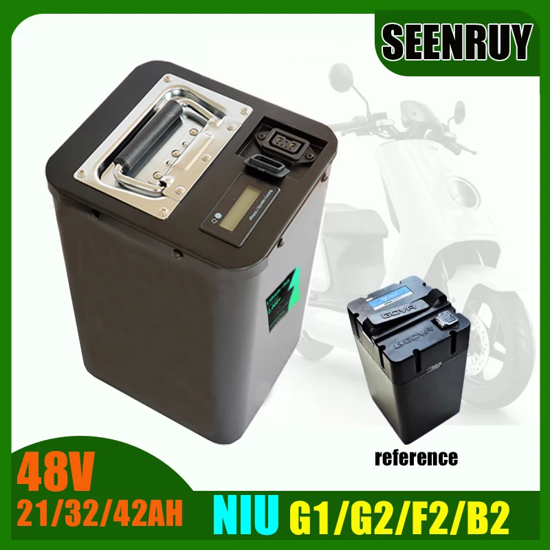 

NIU G1 G2 F2 B2 LI-ION 48 В 21 Ач/32 Ач/42 Ач литиевый аккумулятор с Smart BMS Bluetooth подходит для электромобиля мотоцикла