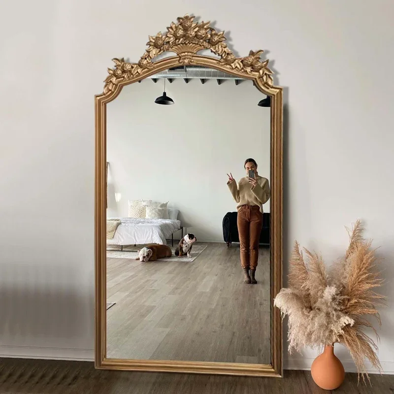 Bathroom Korean Decorative Mirrors Bedrooms Aesthetic Nordic Home Decorative Mirrors Wall Vintage Espejo Pared Room Decor YN50DM