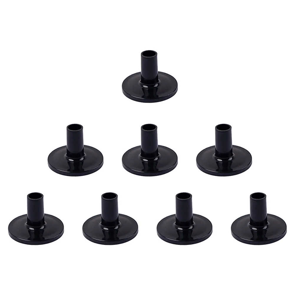 

8Pcs Black Plastic Cymbal Stand Sleeves Drum Accessories Durable Cymbal Felt Sleeves for Drum Set Protection Replacement