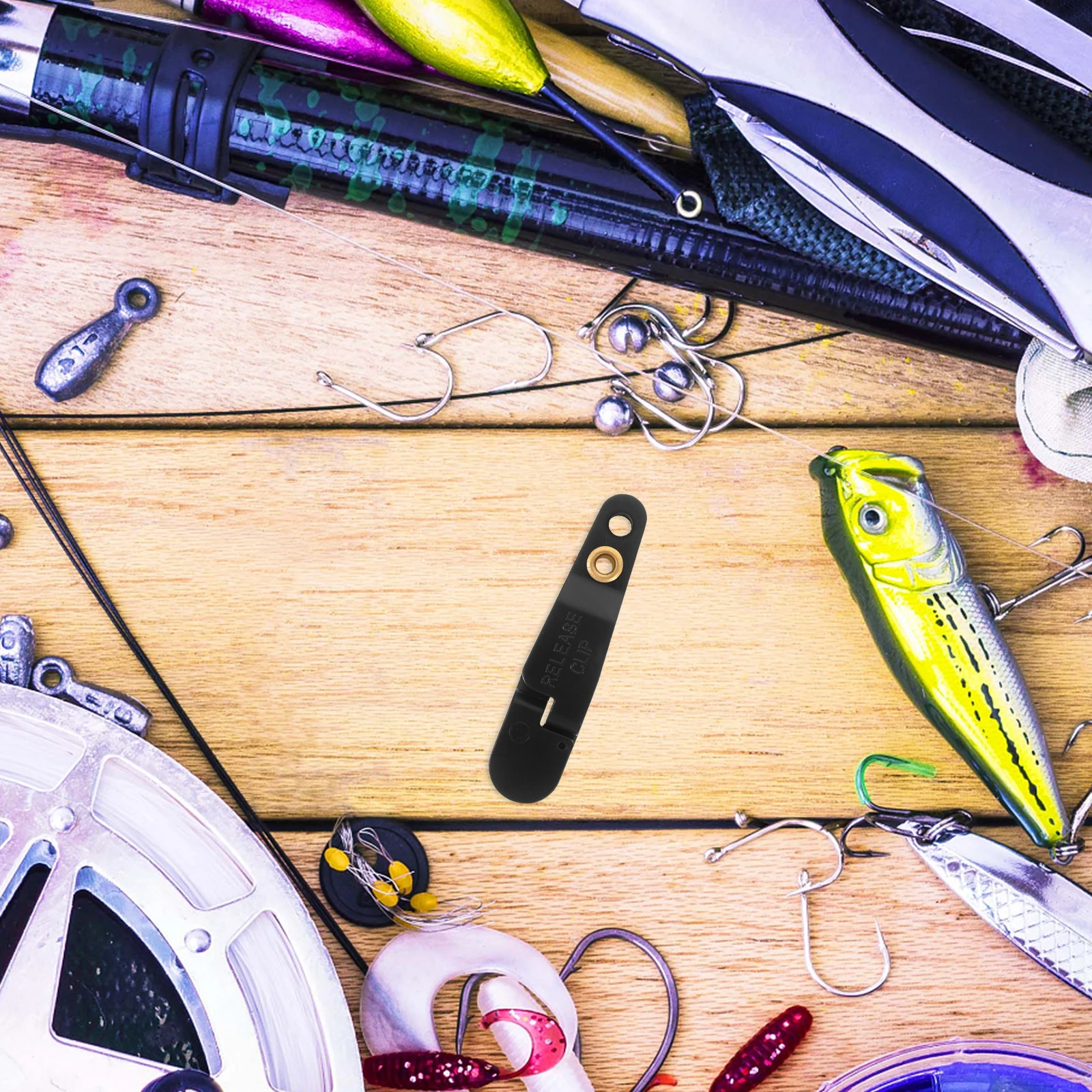 

2Pcs Heavy Tension Snap Clips Drag Fishing Line Release Padded Clamp Keychain Planer Board Clips for Fishing Tools