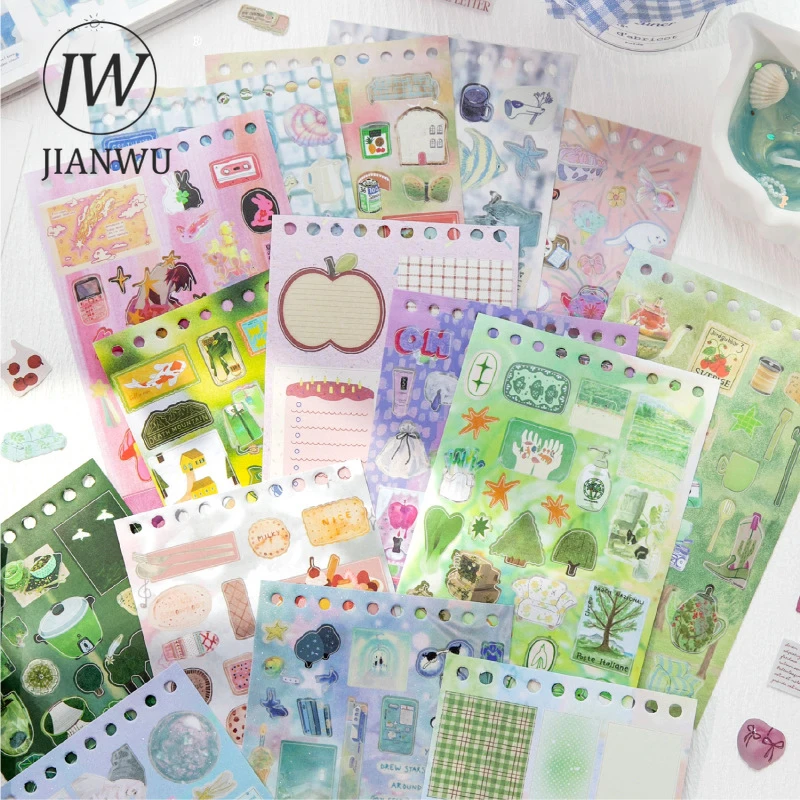 jianwu-serie-jardim-virtual-livro-de-adesivos-criativo-diy-para-diario-e-papelaria-com-tema-de-paisagens-de-plantas-e-frutas-vintage