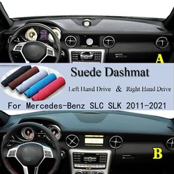Suede Leather Dashmat Accessories Car-Styling Dashboard Covers Pad Sunshade For Mercedes-Benz SLC SLK 300 43 200 350 55 250 R172