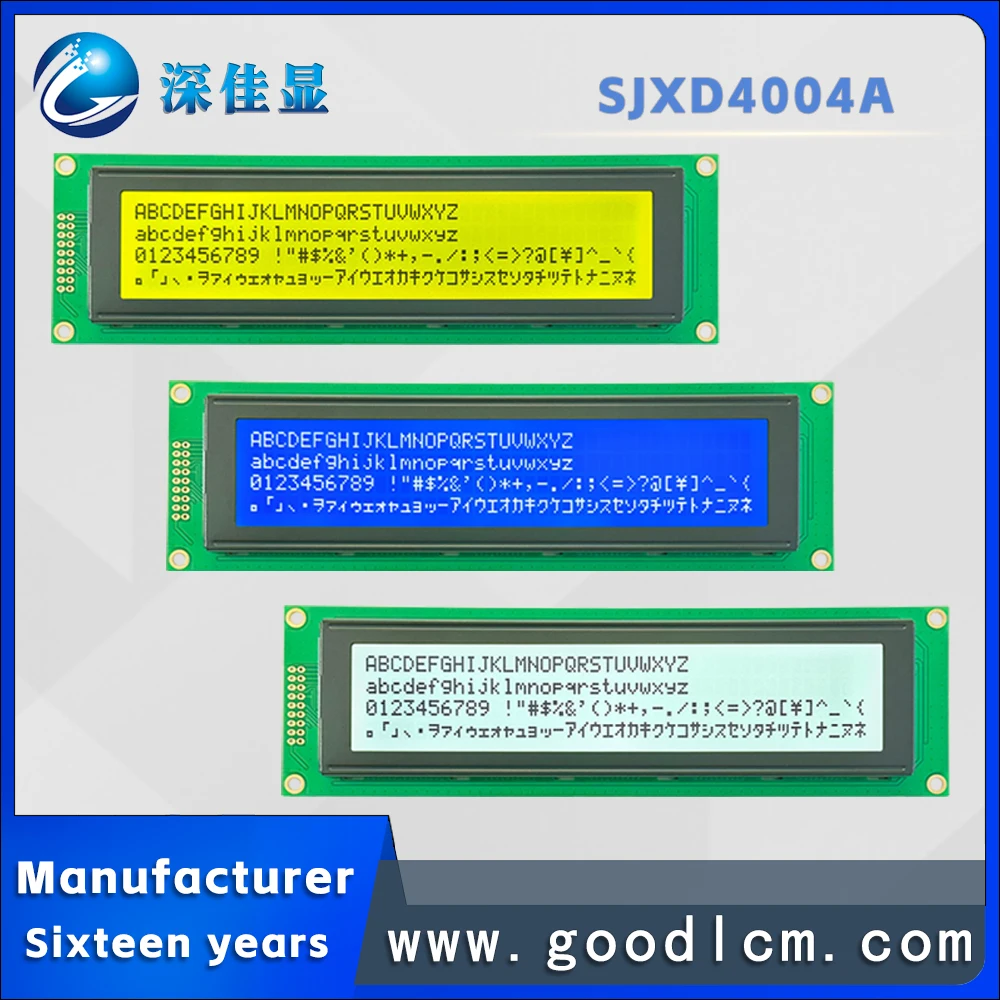 

ЖК-дисплей в клетку размером 40x4, монохромный дисплей большого размера с символикой SJXD4004A, ЖК-модуль с подсветкой высокой яркости