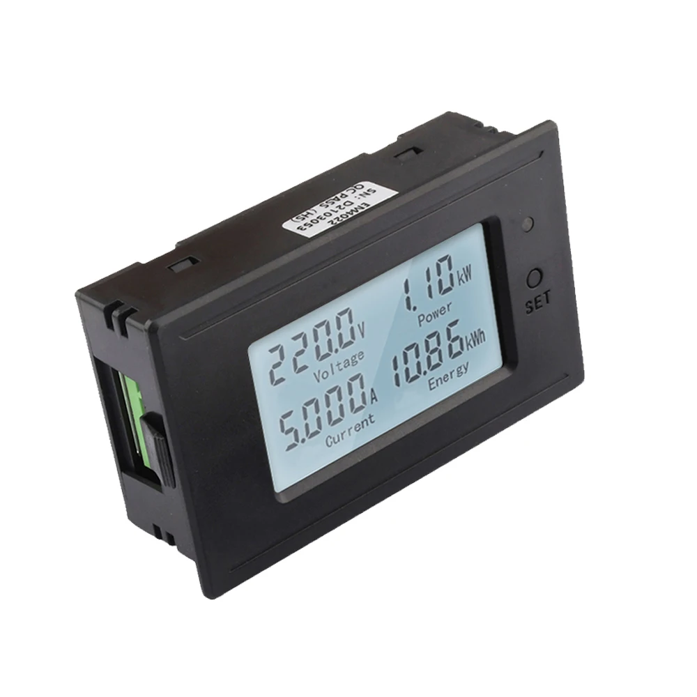 4 in 1 LED Digital Voltmeter Ammeter Wattmeter Power Energy Meter DC 6-200V 20A 50A 100A Power Electricity Meter Volt Tester