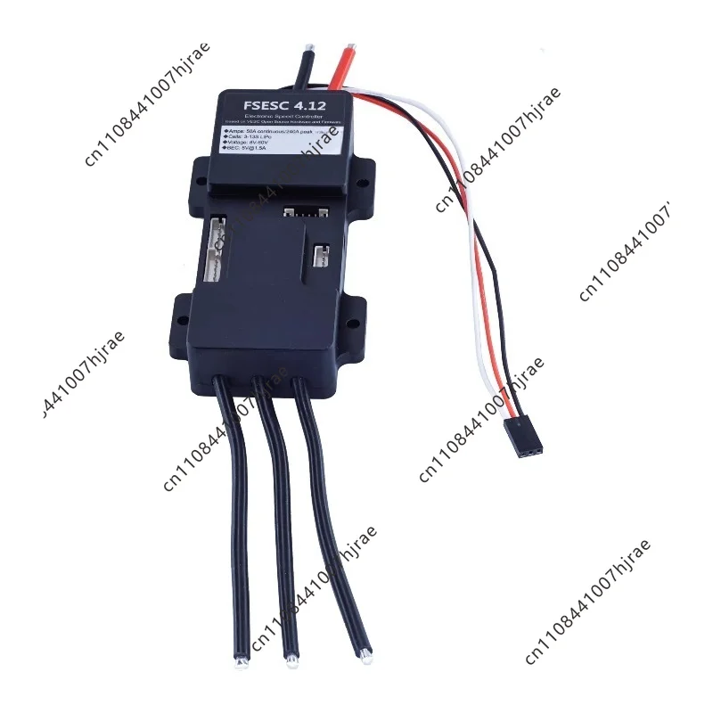 FSESC 4.12 ESC Aluminum Shell Speed Controller For RC Car&Robot,5V/1.5A BEC 3-12S Lipos,CE/ROHS Certified 50A Continuous Current
