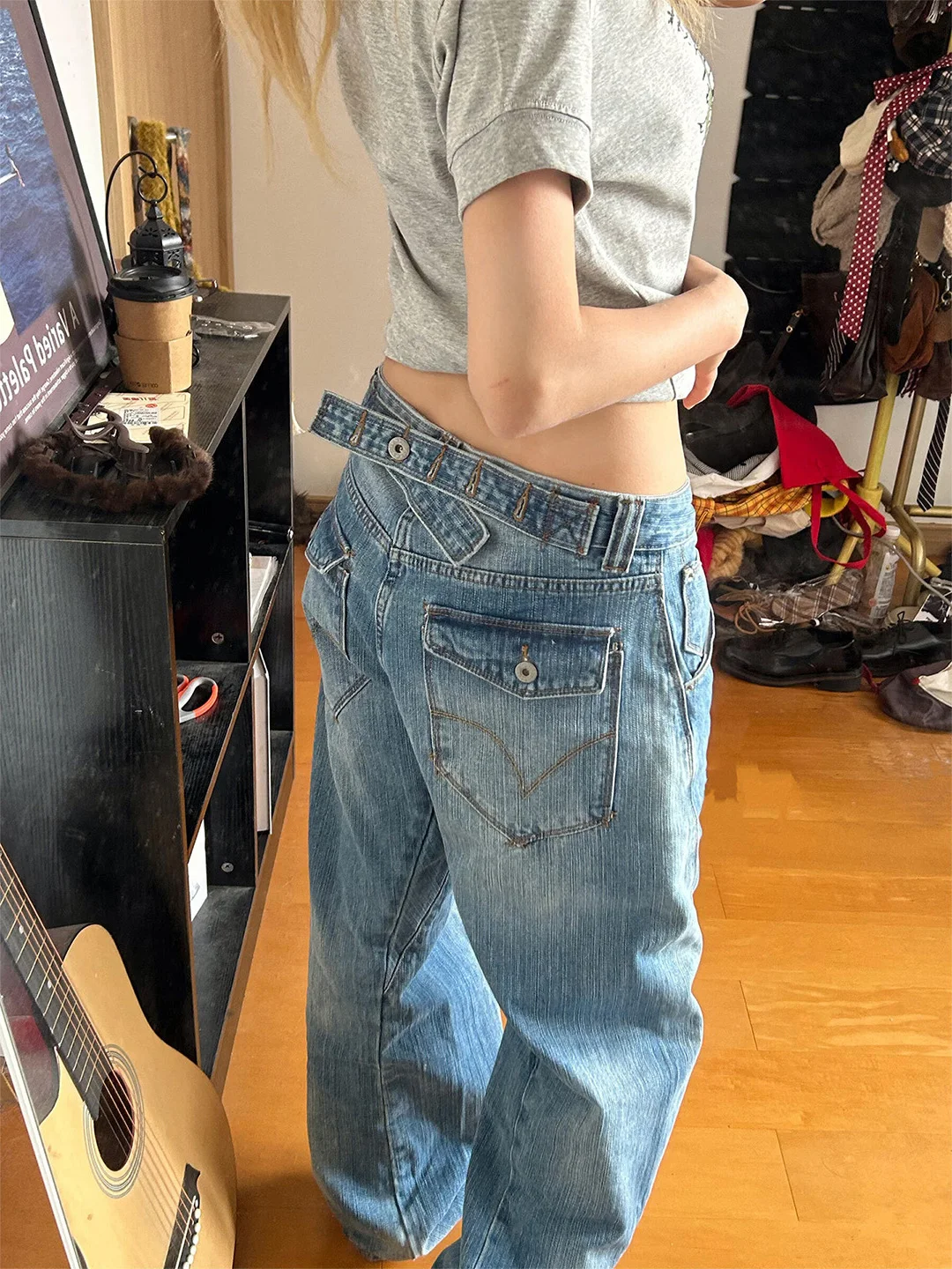 

Summer 2026 Women's Slim Fit American Retro Embroidered Loose Jeans High Waist Wide Leg Casual Comfortable Denim Pants