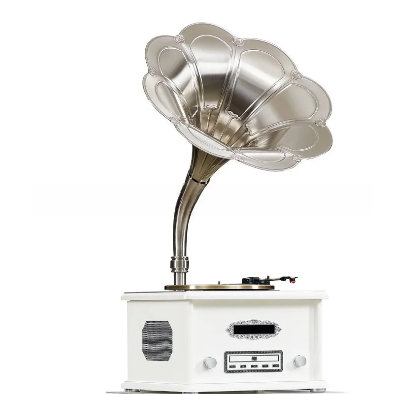 Gramophone Vintage Home Living Room Vintage Wedding Gift Solid Wood LP Vinyl Record Player