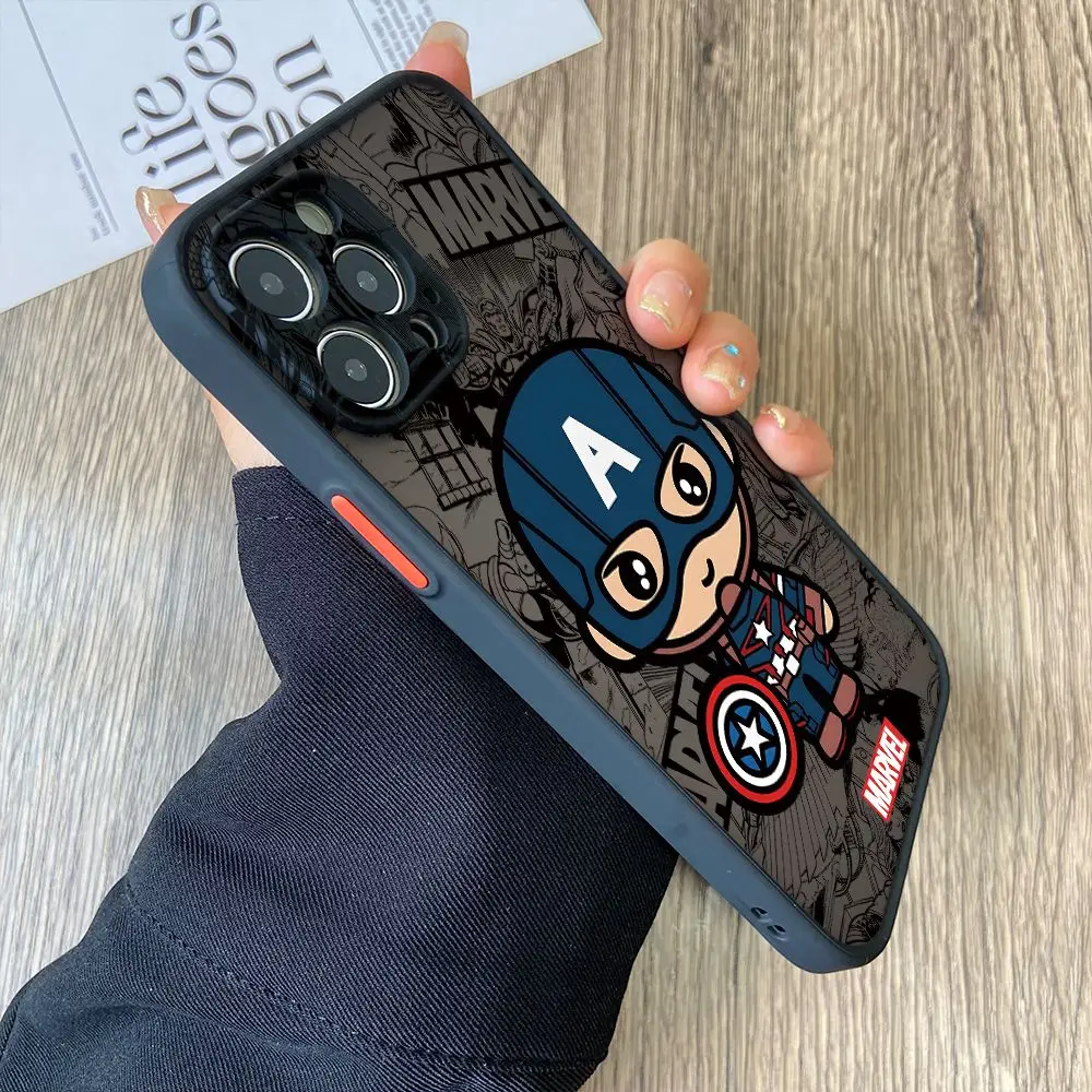 Deadpool Groot jadowy telefon etui na Vivo V29 V21 V25 V23 Y50 Y35 Y27 Y22 Y20 Y19 Y17 Y16 Y15s 4G 5G matowy przezroczysty sztywne etui