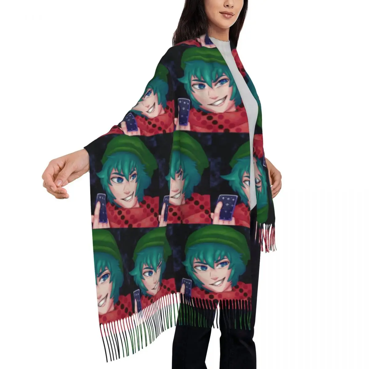 YTTD Sou Hiyori وشاح شرابة الأوشحة النساء شالات دافئة ناعمة ويلتف كبير الخريف الشتاء شال التفاف #3