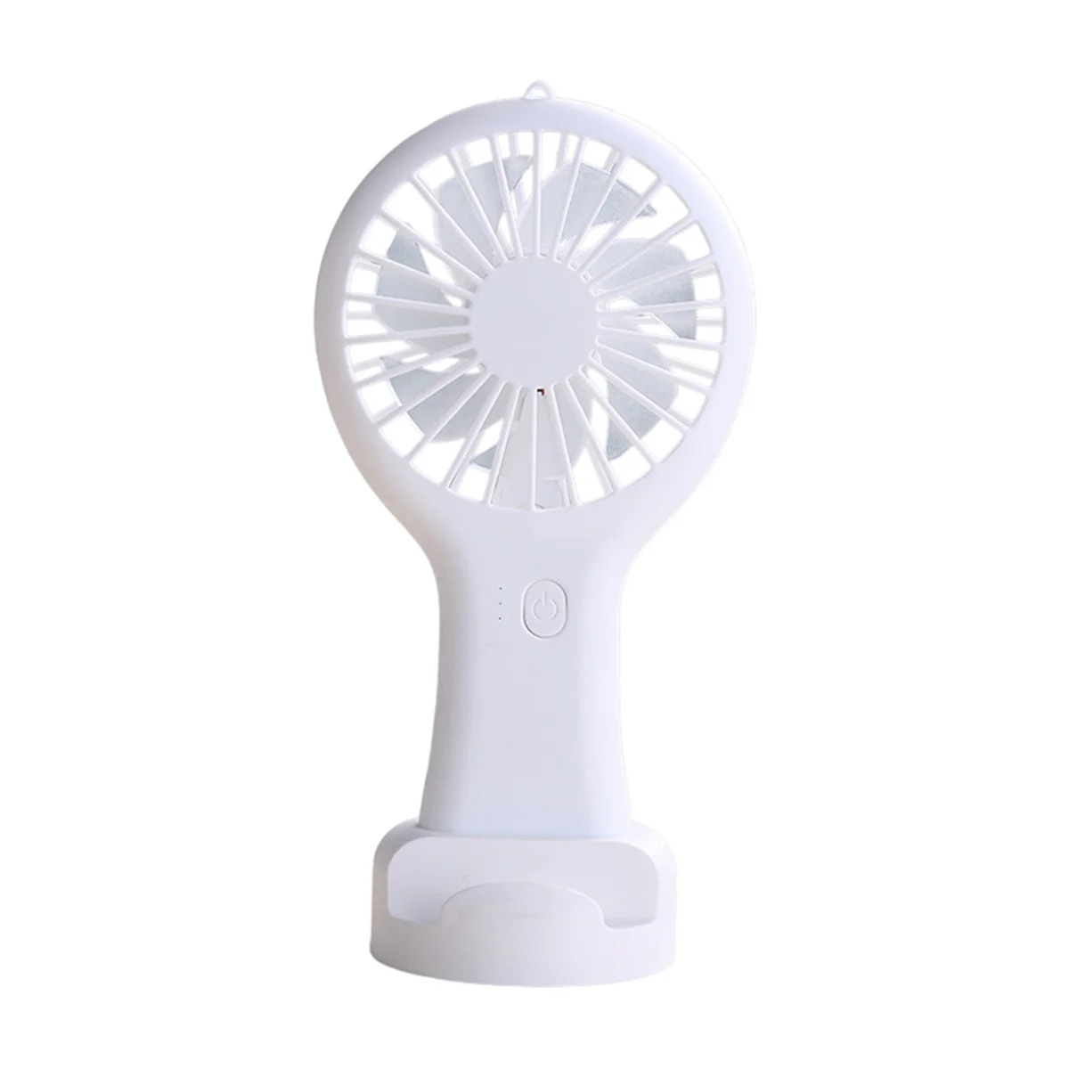 White Portable Mini Handheld Fan USB Rechargeable Fan for Office Dormitory Student Gift Long Endurance