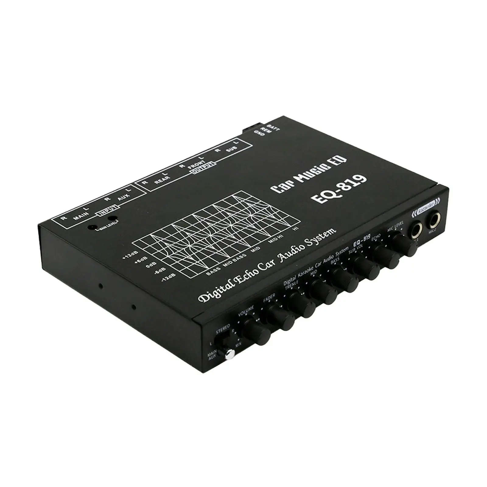 Car Audio Equalizer Parametric Equalizer Good Sound Quality Front Rear and